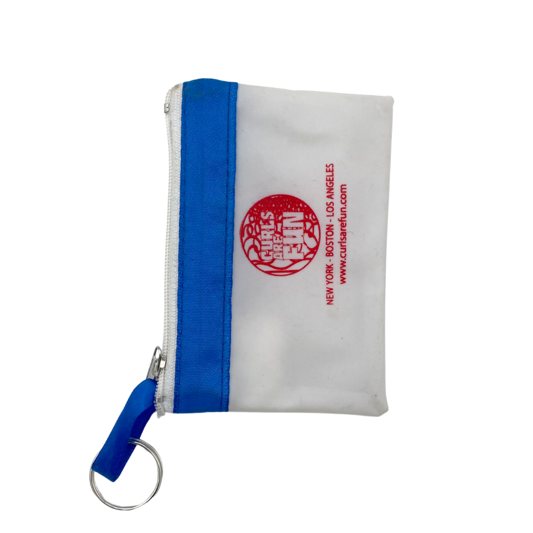 Curls Are Fun Clear Zipper Pouch with Hair Clips